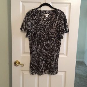 CJ Bank black and white shirt size 1X